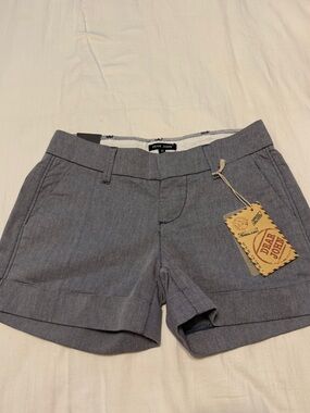 Dear John Women's Gray Tailored Cotton Shorts - Size 25